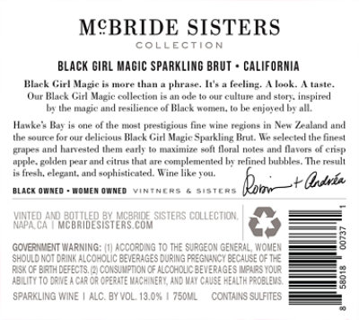 Black Girl Magic Brut California Wine - 750 Ml - Image 6