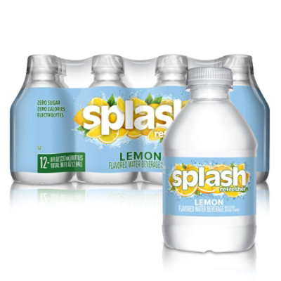 Splash Refresher Lemon Flavored Water - 12-8  Fl. Oz.