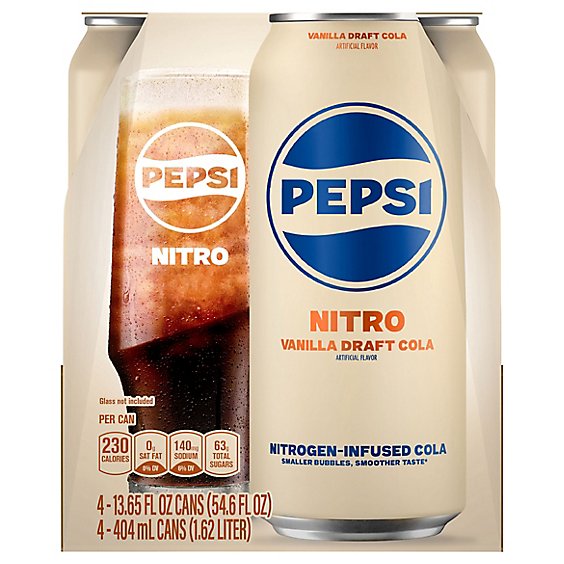 Pepsi Nitro Draft Vanilla - 4-13.65 FZ