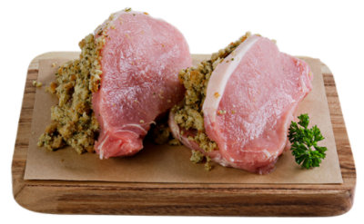 Traditional Stuffed Pork Chops -.5 lbs. - Image 1