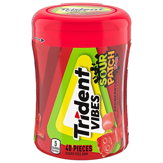Trident Vibes Gum Red Berry Spk Redberry 40pc - 40 CT