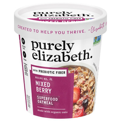 Purely Elizabeth Mixed Berry Superfood Oatmeal with Prebiotic Fiber Cup - 1.76 Oz - Image 3