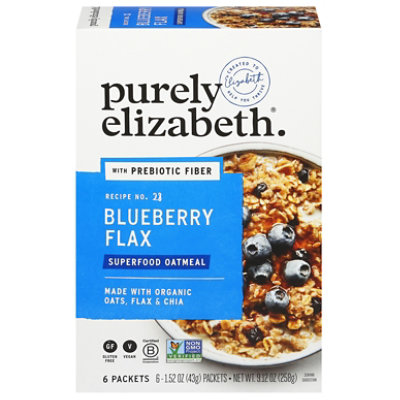 Purely Elizabeth Blueberry Flax Superfood Oatmeal with Prebiotic Fiber Multipack - 1.52 Oz - Image 5