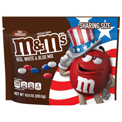 M&M's Milk Chocolate Red, White & Blue Candy - 10 Oz - Image 3