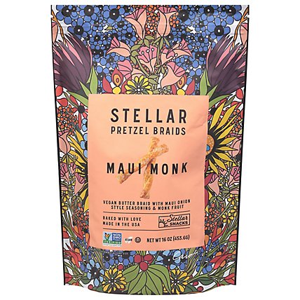 Stellar Snacks Pretzel Braids Maui Monk - 16 OZ - Image 1