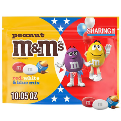 Mars M&M's Peanut Red White and Blue Mix - 10.05 OZ - Image 1