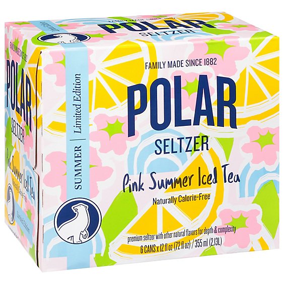 Polar Pink Summer Iced Tea Sltzr Sleek - 6-12 FZ