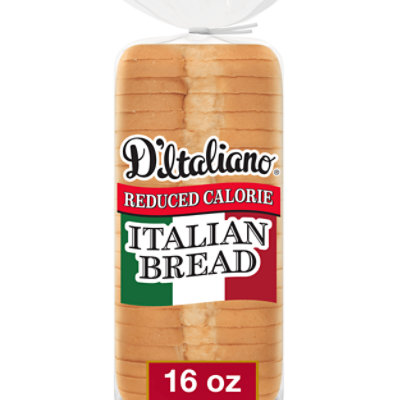 D'Italiano Unseeded Italian Bread with Reduced Calories - 16 Oz - Image 1