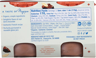 Petitpot Plant Based Oatmilk Chocolate Organic - 7 OZ - Image 6