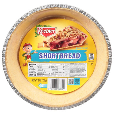 Keelber Shortbread Pie Crusts - 6 OZ
