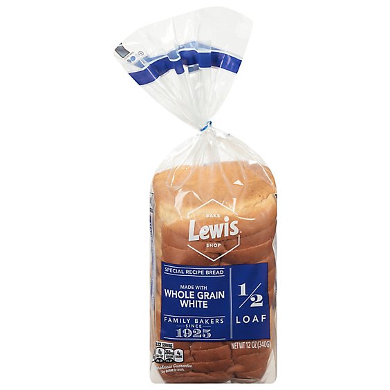 Lewis Bake Shop Made W/whole Grain White - 12 OZ