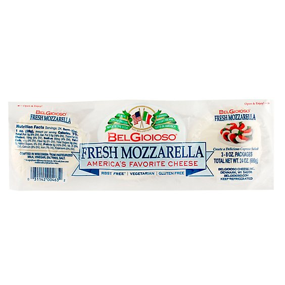Belgioioso Mozzarella Cheese Fresh Ball - 24 OZ