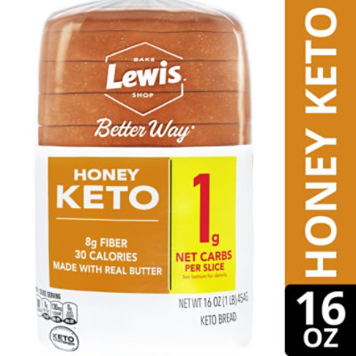 Lewis Bake Shop Healthy Life Honey Keto Bread - 16 OZ - Image 2