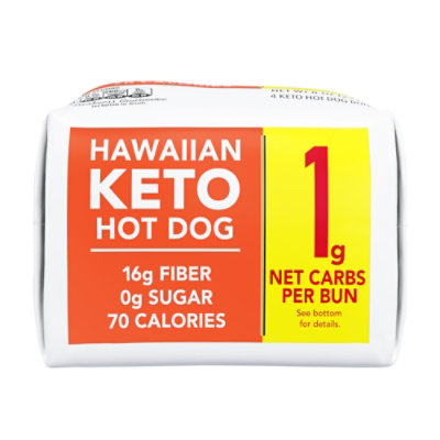 Lewis Bake Shop Healthy Life Hawaiian Keto Hot Dog Bun - 8 OZ - Image 4