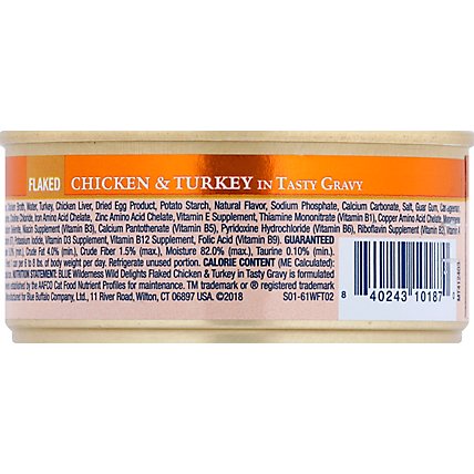 Blue Wilderness Wild Delights Adult Cat Flaked Chicken And Turkey - 5.5 OZ - Image 3