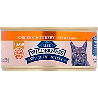 Blue Wilderness Wild Delights Adult Cat Flaked Chicken And Turkey - 5.5 OZ - Image 2