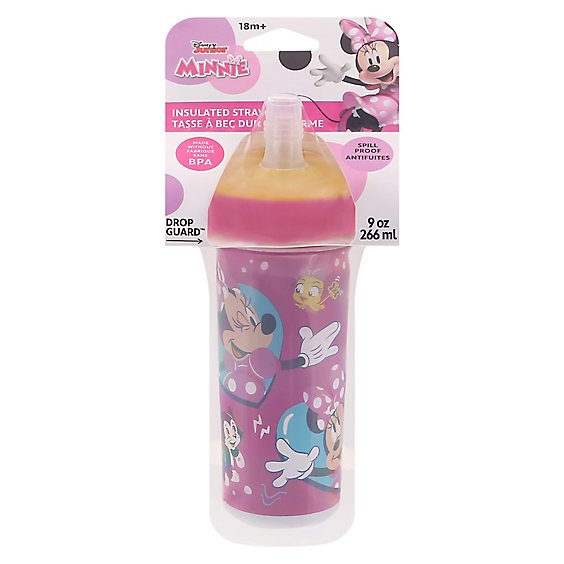 Minnie Mouse Insulated Cup W/straw - EA