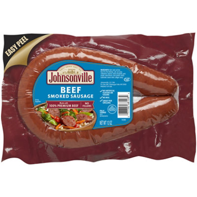 Johnsonville Smoked Beef Rope Sausage - 12 OZ - Image 1