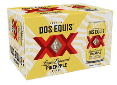 Dos Equis Pineapple Mexican Lager Beer Cans - 6-12 Fl. Oz. - Image 2