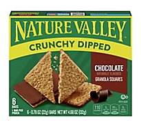 Nature Valley Crunchy Dipped Chocolate Granola Squares 6 Count - 4.68 Oz