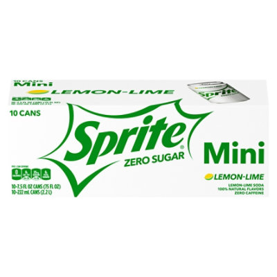 Sprite Zero Sugar Fridge Pack Cans - 10-7.5 FZ - Albertsons