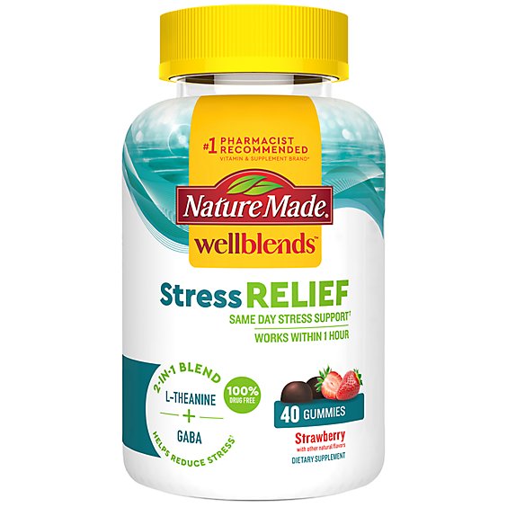 Nature Made Wellblends Stress Relief Gummies - 40 Count