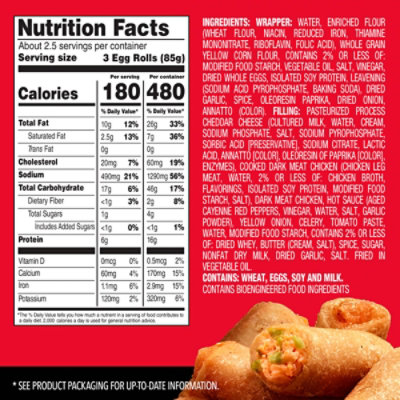 Pagoda Egg Roll Buffalo Chicken - 8 OZ - Image 3