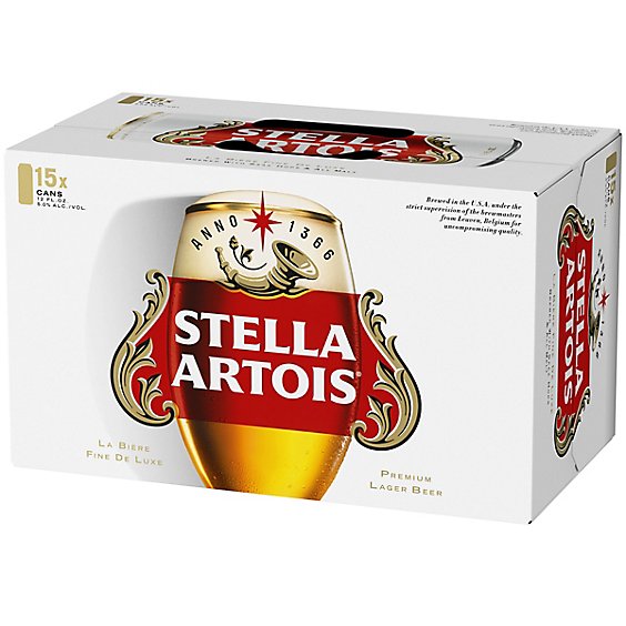 Stella Artois In Cans - 15-12 FZ