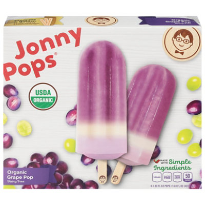 JonnyPops Organic Grape Pops 8 Count - 14.8 Oz - Image 3