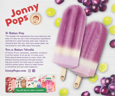 JonnyPops Organic Grape Pops 8 Count - 14.8 Oz - Image 6