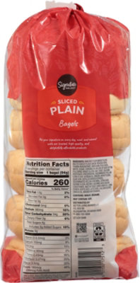 Signature SELECT Bagels Plain Sliced - 20 OZ - Image 7