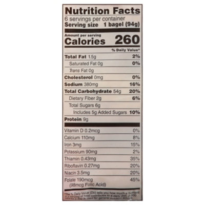 Signature SELECT Bagels Plain Sliced - 20 OZ - Image 3