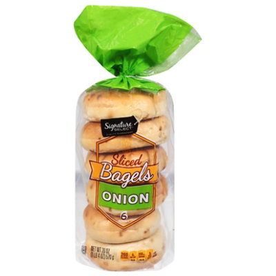 Signature SELECT Bagels Onion Sliced - 20 OZ - Image 1