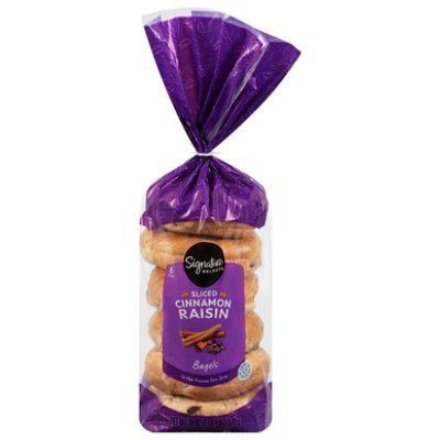 Signature SELECT Bagels Cinnamon Raisin Sliced - 20 OZ - Image 2