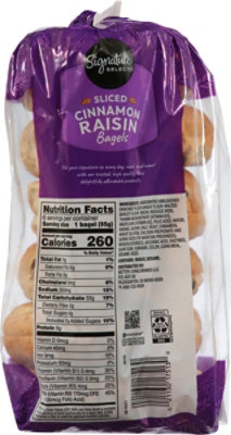 Signature SELECT Bagels Cinnamon Raisin Sliced - 20 OZ - Image 5