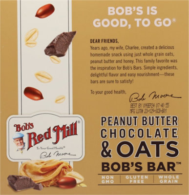 Bobs Red Mill Bobs Bar Peanut Butter Chocolate & Oats - 5-1.48 Oz - Image 5