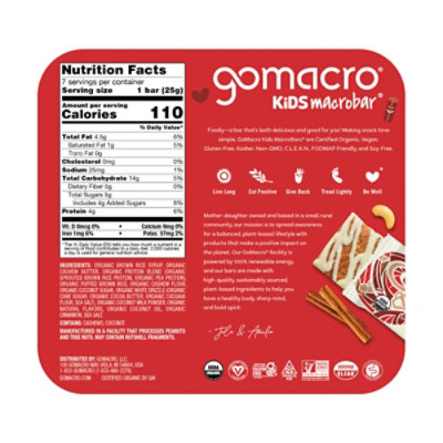 GoMacro Cinnamon Roll Bar - 7-0.9 Oz - Image 6