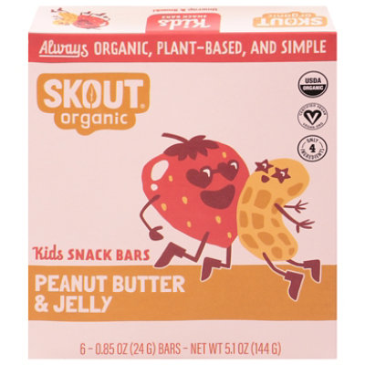 Skout Organic Peanut Butter & Jelly Kids Bar - 5.1 Oz - Image 3