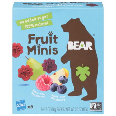 Bear Yoyo Fruit Mini Raspberry Blueberry - 3.5 Oz - Image 1
