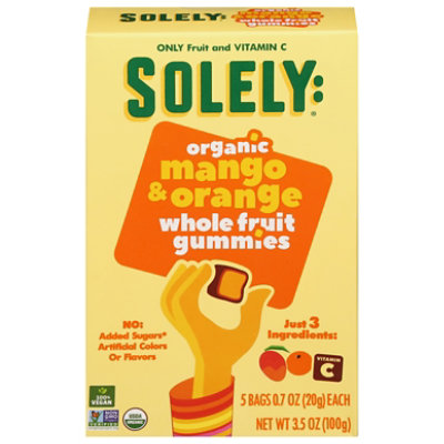 Solely Mango Orange Fruit Gummies - 3.5 Oz - Image 3