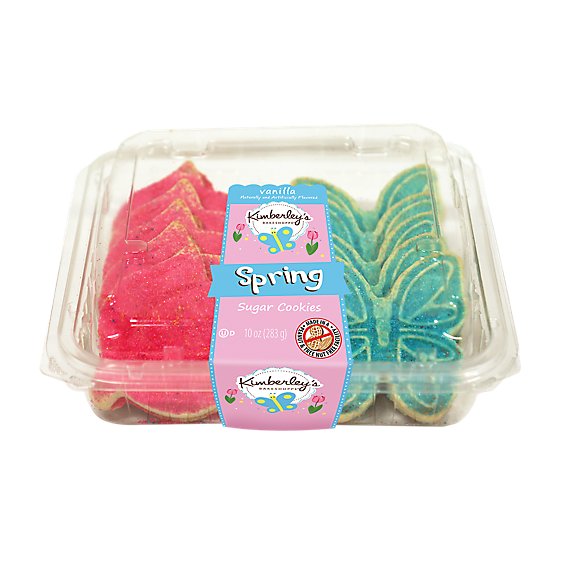 Spring Butterfly & Tulips Sugar Cookies - 10 OZ