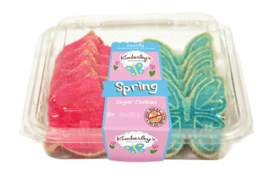 Spring Butterfly & Tulips Sugar Cookies - 10 OZ - Image 1