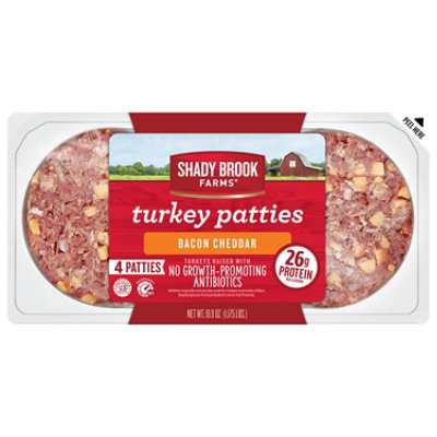 Shady Brook Farms Bacon Cheddar Turkey Patties - 18.8 OZ - Image 1