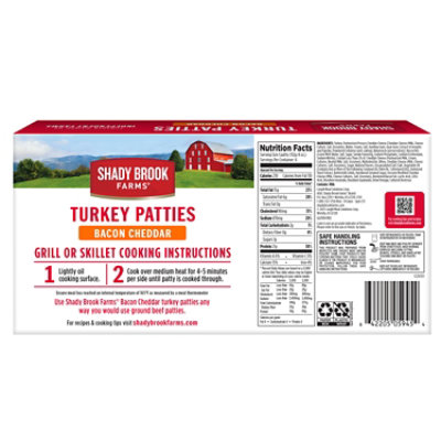 Shady Brook Farms Bacon Cheddar Turkey Patties - 18.8 OZ - Image 2