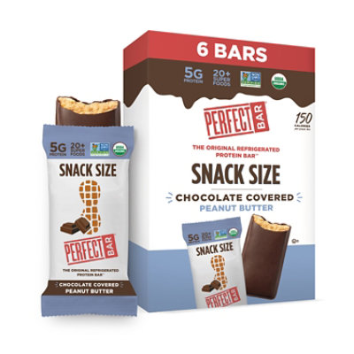 Perfect Bar Mini Gluten Free Chocolate Covered Peanut Butter Protein Bar - 6 Count - 1.05 Oz