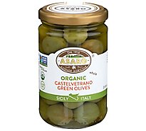 Asaro Farm Organic Castelvel Green Olives - 6 Oz