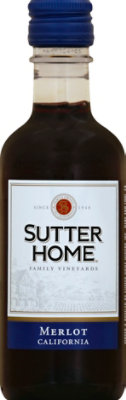 Sutter Home Merlot Wine - 4-187 ML - Image 2