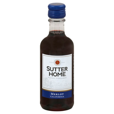 Sutter Home Merlot Wine - 4-187 ML