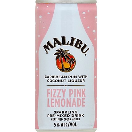 Malibu Pink Lemonade Cocktail Can - 4-6.8 FZ - Image 2