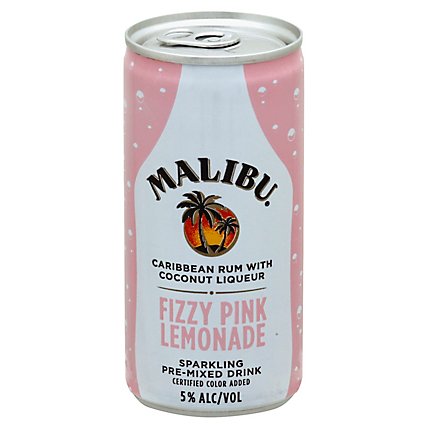 Malibu Pink Lemonade Cocktail Can - 4-6.8 FZ - Image 1